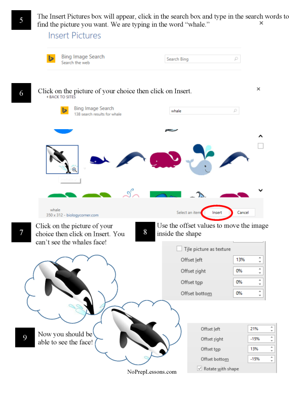 Create a collage with Microsoft Word 2013 through Word 365
