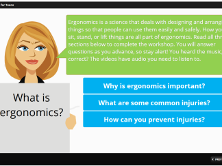 Ergonomics for Teens - One year access