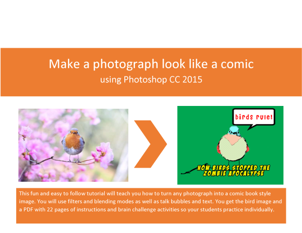 Lesson 12: Create a comic book effect - A Photoshop CC step-by-step lesson