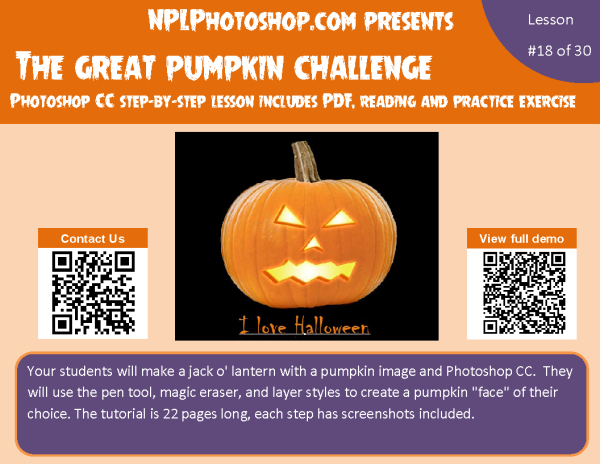 Lesson 18: Great Pumpkin Challenge with Photoshop CC