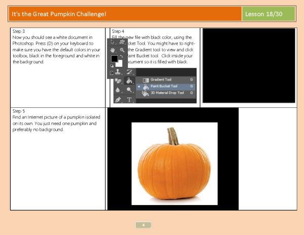 Lesson 18: Great Pumpkin Challenge with Photoshop CC