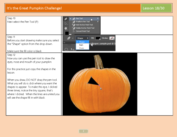 Lesson 18: Great Pumpkin Challenge with Photoshop CC