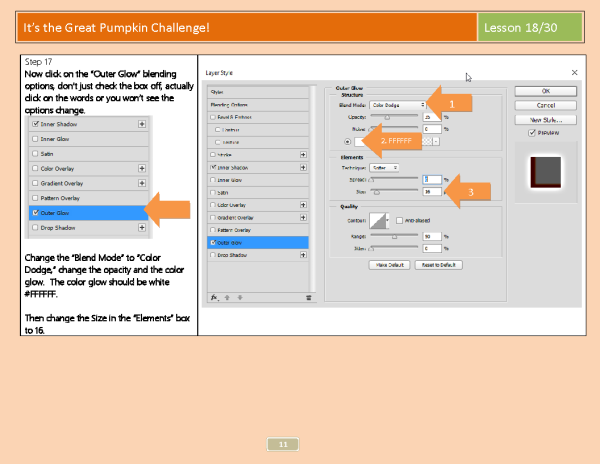 Lesson 18: Great Pumpkin Challenge with Photoshop CC