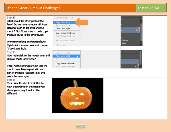 Lesson 18: Great Pumpkin Challenge with Photoshop CC