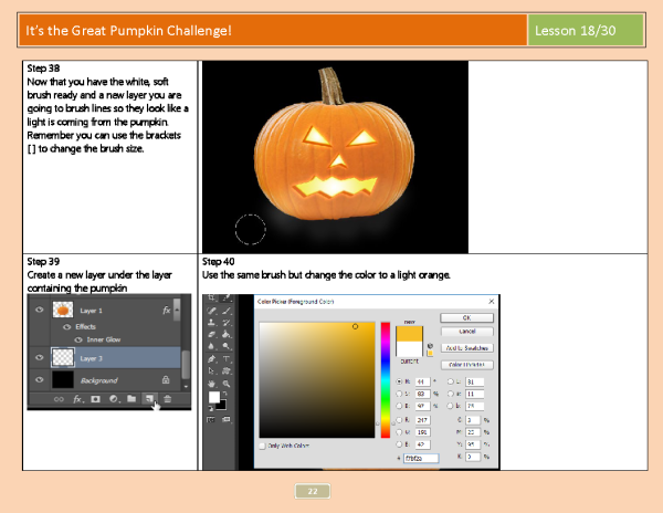 Lesson 18: Great Pumpkin Challenge with Photoshop CC