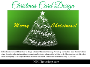 Lesson 27: Design a stylized Christmas tree - a step-by-step Photoshop CC