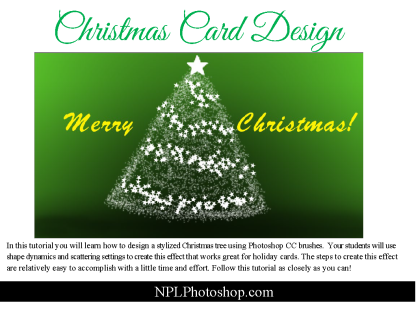 Lesson 27: Design a stylized Christmas tree - a step-by-step Photoshop CC