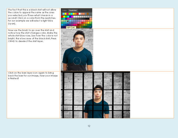 Lesson 29: Create a jail scene - A Photoshop CC step-by-step lesson