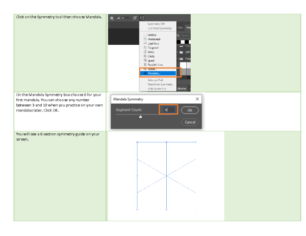 Lesson 09 Photoshop CC Lesson:Design a mandala - a step-by-step no prep lesson