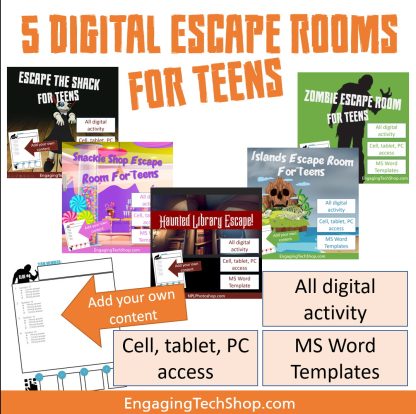 Escape Room Adventures for Teens - use your own content