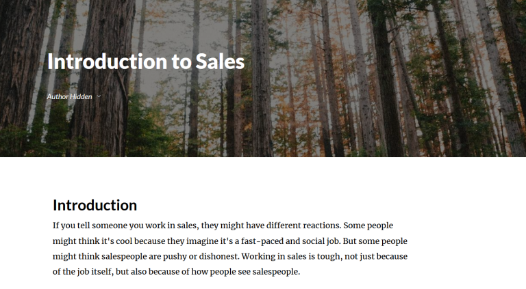 Introduction to Sales for Teens